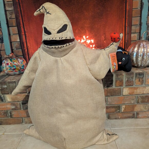 Nightmare Before Christmas 3ft Animated Oogie Boogie Burlap Singing BRAND NEW - Picture 3 of 5
